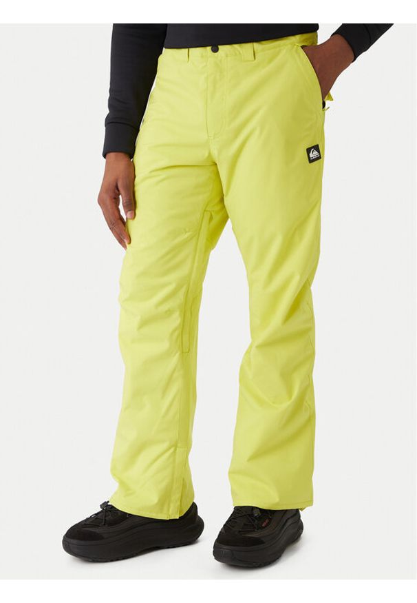 Quiksilver Spodnie snowboardowe Estate EQYTP03237 Żółty Slim Fit. Kolor: żółty. Materiał: syntetyk. Sport: snowboard