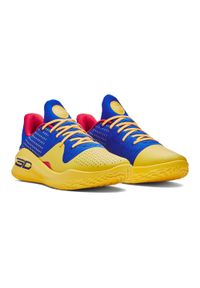 Buty do koszykówki Under Armour Curry 4 Low Flotro. Kolor: niebieski. Sport: koszykówka