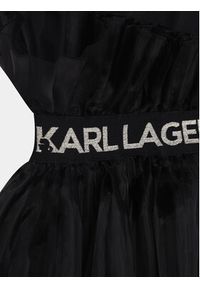 Karl Lagerfeld Kids Sukienka codzienna Z12260 S Czarny Regular Fit. Okazja: na co dzień. Kolor: czarny. Materiał: syntetyk. Typ sukienki: proste. Styl: casual #2