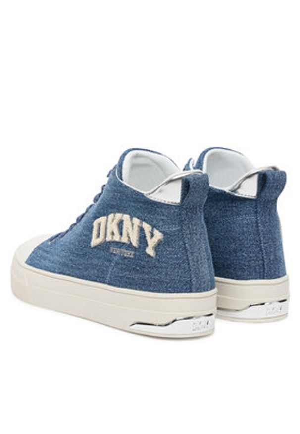 DKNY Trampki Yaser K3566923 Granatowy. Kolor: niebieski. Materiał: materiał