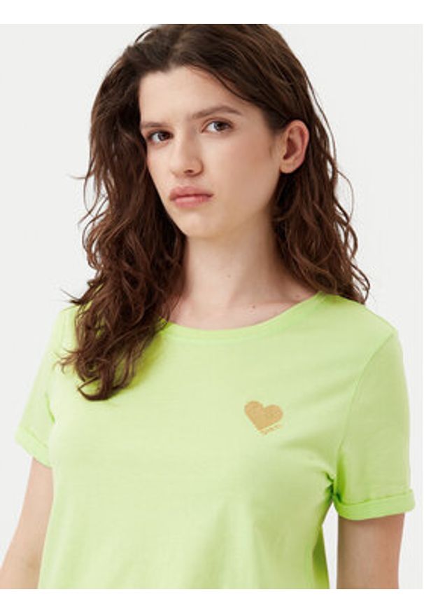 only - ONLY T-Shirt Kita 15244714 Zielony Regular Fit. Kolor: zielony. Materiał: bawełna