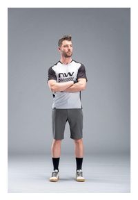 Spodenki rowerowe mtb NORTHWAVE ESCAPE Baggy szare. Kolor: szary