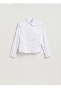 Reserved - Koszula slim fit - biały. Kolor: biały. Materiał: bawełna, tkanina #1