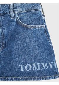 Tommy Jeans Spódnica jeansowa Micro DW0DW14834 Granatowy Regular Fit. Kolor: niebieski. Materiał: bawełna