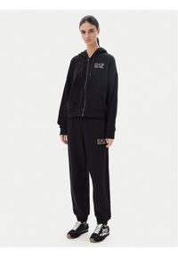 EA7 Emporio Armani Dres 7W000110 AF12473 MC004 Czarny Loose Fit. Kolor: czarny. Materiał: bawełna