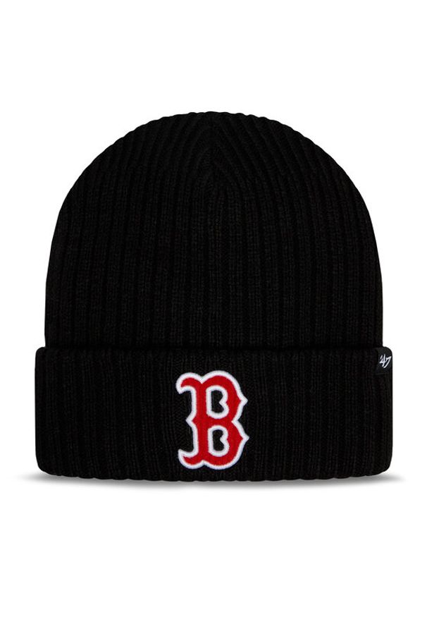 47 Brand Czapka MLB Boston Red Sox Thick Cord Logo 47 B-THCCK02ACE-BK Czarny. Kolor: czarny. Materiał: akryl, materiał