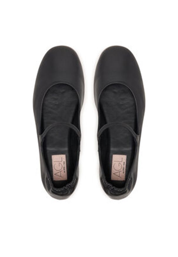 AGL Baleriny Iris D834075PCSOFTY0000 Czarny. Kolor: czarny. Materiał: skóra