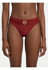 MICHAEL Michael Kors Dół od bikini MM7M842 Czerwony. Kolor: czerwony. Materiał: syntetyk #1