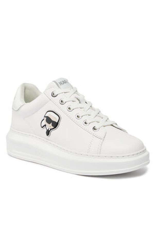Karl Lagerfeld - KARL LAGERFELD Sneakersy KL62530N Biały. Kolor: biały. Materiał: skóra