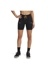 Szorty damskie Under Armour fitted. Kolor: czarny, niebieski, wielokolorowy. Materiał: materiał. Długość: krótkie. Sport: bieganie #1