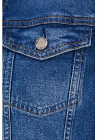 Marc O'Polo kurtka jeansowa damska przejściowa. Okazja: na co dzień. Typ kołnierza: polo. Kolor: niebieski. Materiał: jeans. Styl: casual #4