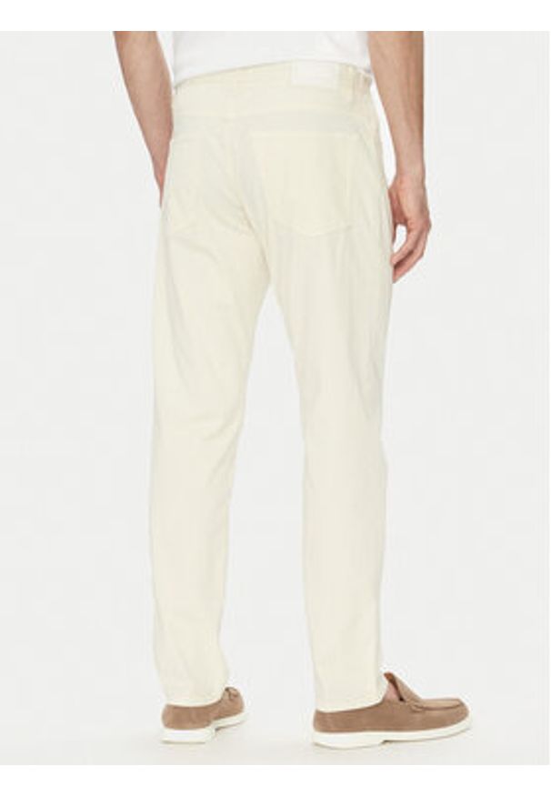 BOSS Spodnie materiałowe H-Re.Maine5 50538370 Écru Regular Fit. Materiał: bawełna