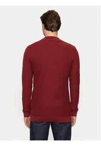 Selected Homme Sweter Tion 16095640 Czerwony Regular Fit. Kolor: czerwony. Materiał: bawełna #5