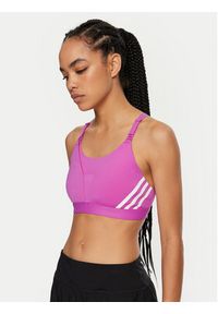 Adidas - adidas Biustonosz sportowy Powerimpact Luxe Medium-Support Maternity IZ1871 Różowy Slim Fit. Kolor: różowy. Materiał: syntetyk