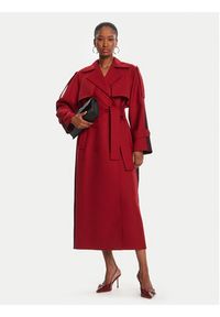 Patrizia Pepe Trencz 8O0188/A630-J4L3 Bordowy Regular Fit. Kolor: czerwony. Materiał: syntetyk #2