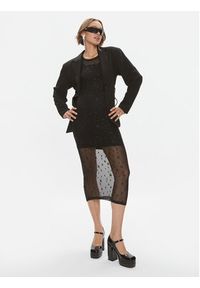 Please Sukienka koktajlowa A1VNCAP000 Czarny Slim Fit. Kolor: czarny. Materiał: syntetyk. Styl: wizytowy #4