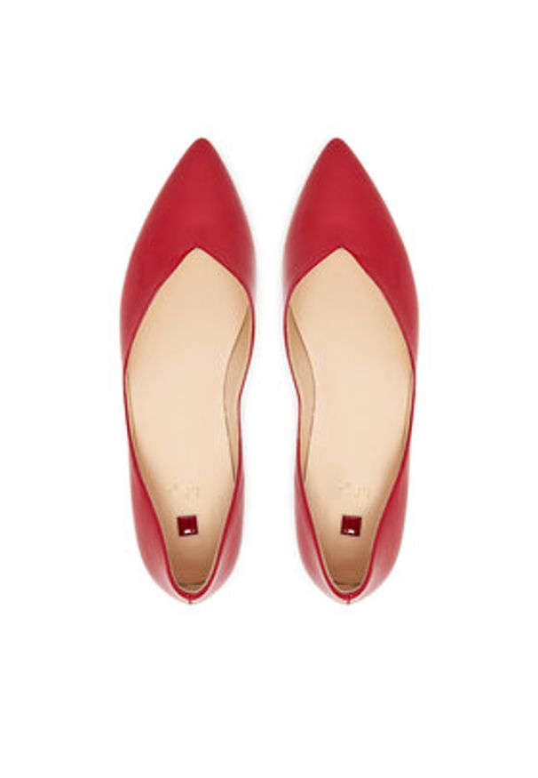 HÖGL Baleriny Basic 0-170014 Czerwony. Kolor: czerwony. Materiał: lakier, skóra