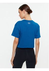 Under Armour T-Shirt Ua Collegiate Crest Crop Ss 1379402 Niebieski Loose Fit. Kolor: niebieski. Materiał: bawełna #3