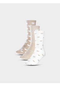 4f - 4F Skarpetki casual za kostkę (3-pack) dziewczęce - multikolor 35-37. Kolor: wielokolorowy. Materiał: materiał, włókno, poliamid, bawełna