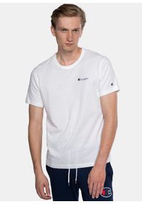 Koszulka Champion Premium Script Logo Back Crew Neck T-Shirt (214279-WW001). Kolor: biały. Materiał: materiał