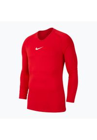 Longsleeve termoaktywny dziecięcy Nike Dri-FIT Park First Layer. Kolor: czerwony. Długość rękawa: długi rękaw