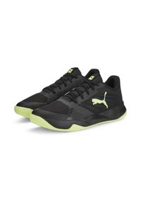 Buty do chodzenia męskie Puma Accelerate Pro Ii. Zapięcie: sznurówki. Kolor: żółty, wielokolorowy, czarny, zielony. Materiał: materiał, syntetyk, tkanina. Szerokość cholewki: normalna. Sport: turystyka piesza