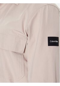 Calvin Klein Koszula K10K109920 Beżowy Regular Fit. Kolor: beżowy. Materiał: bawełna, syntetyk #4