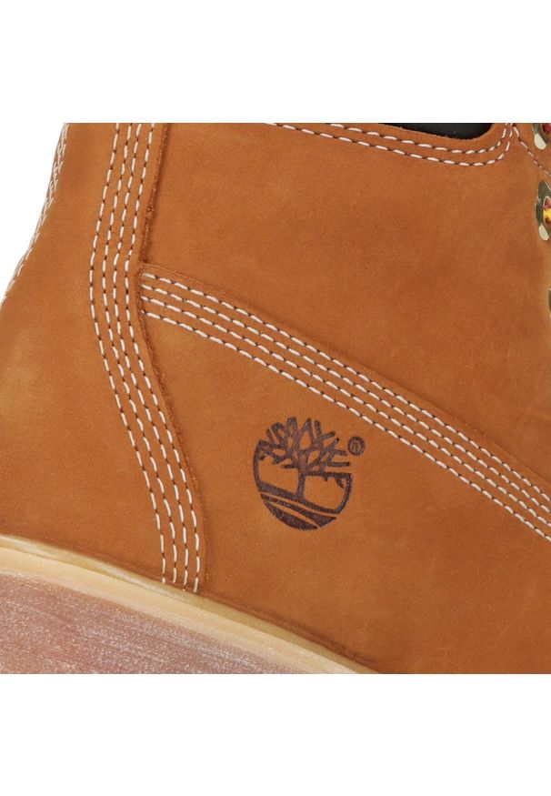 Timberland - Trapery damskie TIMBERLAND Premium 6 Inch Boot W. Kolor: brązowy. Materiał: guma. Szerokość cholewki: normalna