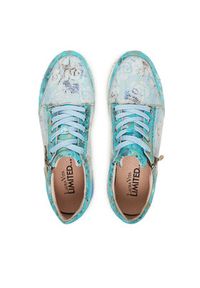 Laura Vita Sneakersy Delphine 06 Granatowy. Kolor: niebieski. Materiał: skóra #5