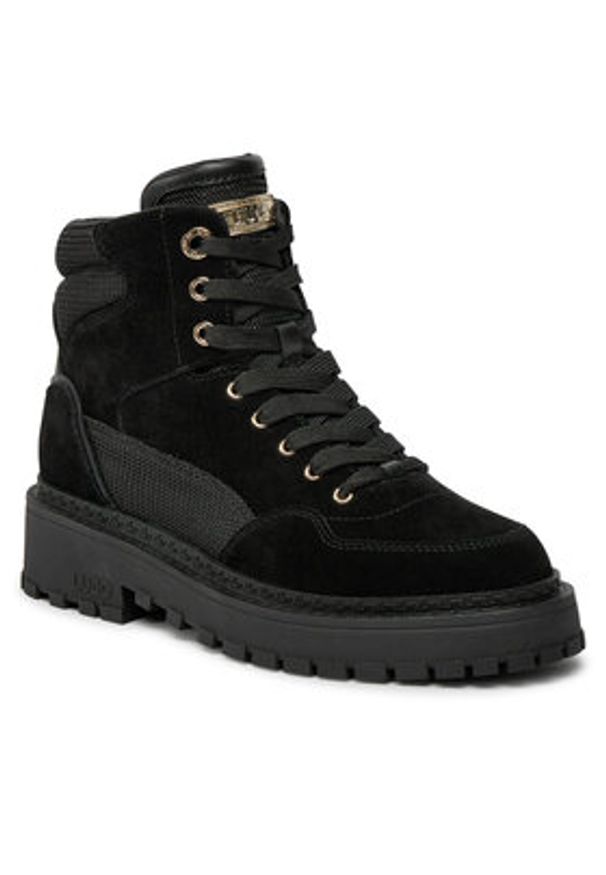 Liu Jo Trapery Rumi 07 SA4003 PX027 Czarny. Kolor: czarny. Materiał: zamsz, skóra