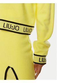 Liu Jo Sport Sweter TF4049 MS59L Żółty Relaxed Fit. Kolor: żółty. Materiał: syntetyk. Styl: sportowy #5