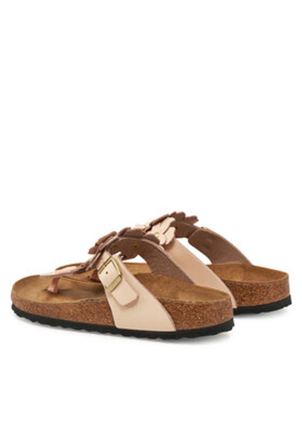 Birkenstock Japonki Gizeh Flowers 1029304 Różowy. Kolor: różowy. Materiał: skóra