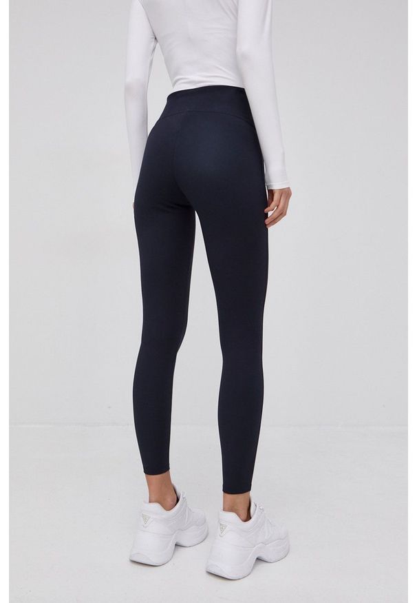 Spanx - Legginsy. Stan: podwyższony. Kolor: niebieski. Materiał: dzianina