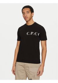 C.P. Company T-Shirt 18CMTS139A005100W Czarny Regular Fit. Kolor: czarny. Materiał: bawełna