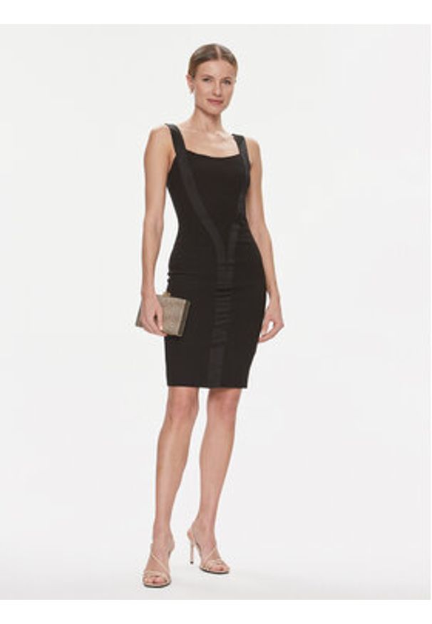 Marciano Guess Sukienka koktajlowa Karen 4RGK13 6869Z Czarny Bodycon Fit. Kolor: czarny. Materiał: syntetyk. Typ sukienki: bodycon. Styl: wizytowy