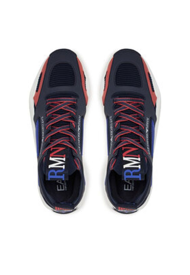 EA7 Emporio Armani Sneakersy 7X000383 AF19525 MZ277 Granatowy. Kolor: niebieski. Materiał: materiał