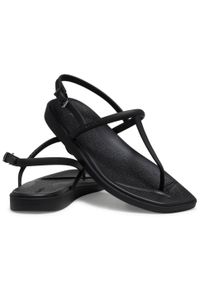 Crocs Sandały damskie Miami Toe Loop Sandal. Kolor: czarny