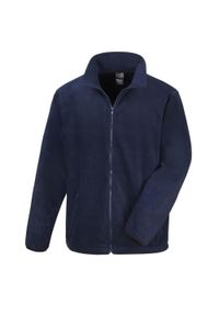 RESULT - Kurtka Męska Polarowa Fashion Fit. Kolor: niebieski. Materiał: polar. Sezon: zima. Styl: sportowy