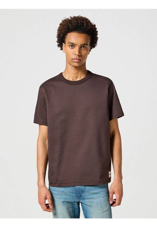 Wrangler - MESKA KOSZULKA WRANGLER SS SOLID TEE MOLE 112357357