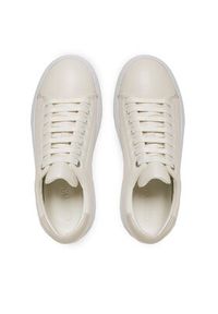 Calvin Klein Sneakersy Bubble Cupsole Lace Up HW0HW01356 Beżowy. Kolor: beżowy. Materiał: skóra #4