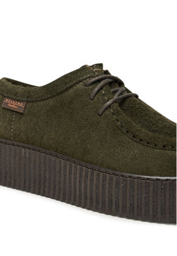 Weekend Max Mara Półbuty Kapoknew 2525526075600 Zielony. Kolor: zielony. Materiał: zamsz, skóra