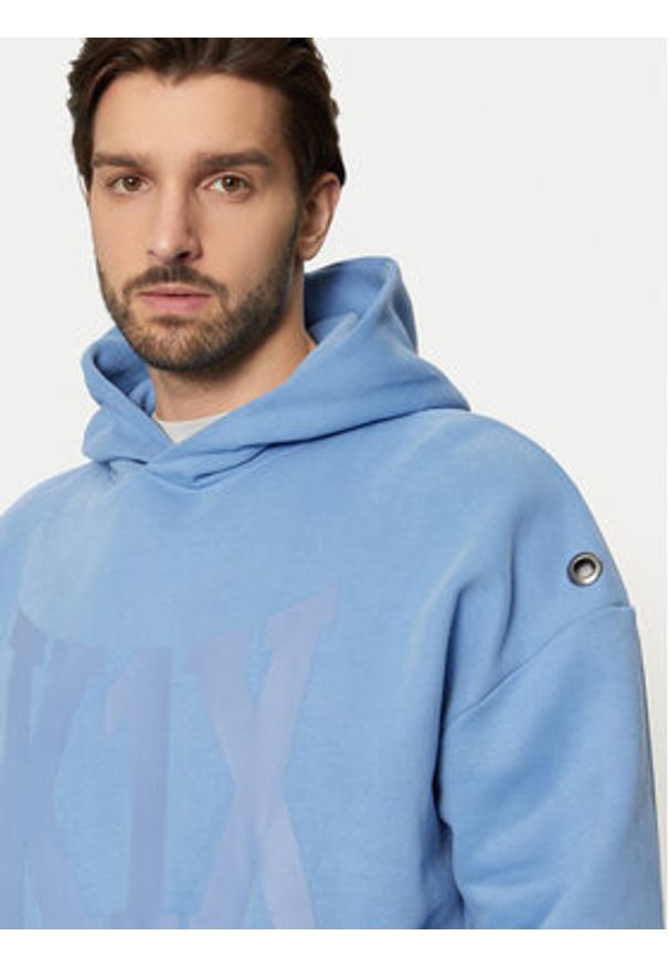 K1X Bluza Hoodie 60210137 Niebieski Regular Fit. Kolor: niebieski. Materiał: bawełna