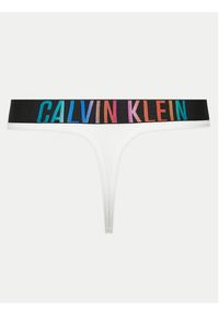 Calvin Klein Underwear Stringi 000QF7833E Biały. Kolor: biały. Materiał: bawełna
