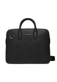 TOMMY HILFIGER - Tommy Hilfiger Torba na laptopa Th Business Leather Computer Bag AM0AM13642 Czarny. Kolor: czarny. Materiał: skóra #2
