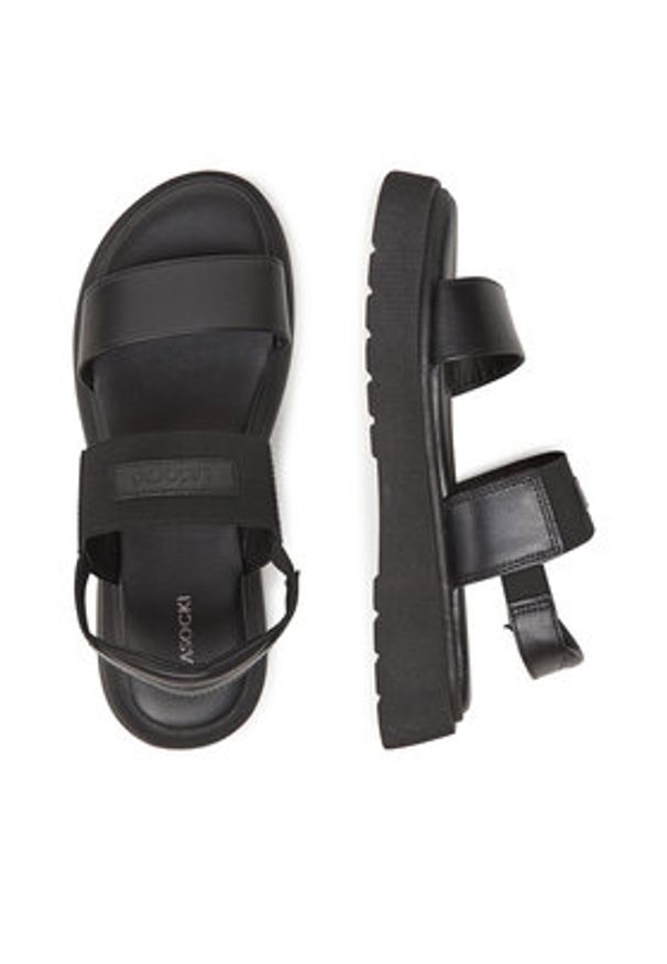 Lasocki Sandały GRD-BN1925-04 Czarny. Kolor: czarny. Materiał: skóra