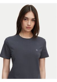 Calvin Klein Jeans T-Shirt Monogram LV047B224G Szary ciemny Regular Fit. Kolor: szary. Materiał: bawełna #4