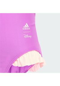 Adidas - Strój do pływania adidas x Disney Minnie and Daisy. Kolor: fioletowy. Materiał: materiał. Wzór: motyw z bajki