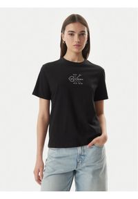Calvin Klein Jeans T-Shirt LV047G831G Czarny Regular Fit. Kolor: czarny. Materiał: bawełna #1