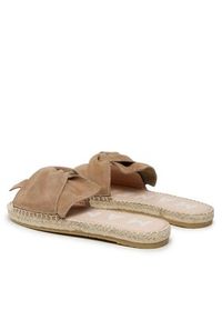 Manebi Espadryle Sandals With Knot W 1.9 JK Brązowy. Kolor: brązowy. Materiał: materiał #6
