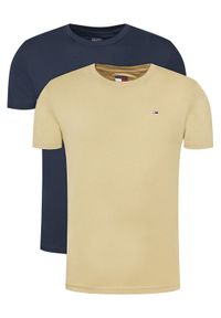 Tommy Jeans Komplet 2 t-shirtów DM0DM20687 Kolorowy Slim Fit. Materiał: bawełna. Wzór: kolorowy